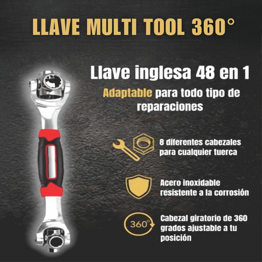 Multi Tool 360º - Llave Multiusos 48 en 1 🔧